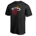 thumbnail image 2 of Men's Black Miami Heat Splatter Logo T-Shirt, 2 of 3