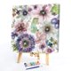 thumbnail image 2 of Cuadros Decorativos Kit de pintura al óleo de flores de tinta por números, pintura acrílica DIY sobre lienzo, arte sin marco Likrtyny embutido en tela, 2 of 9