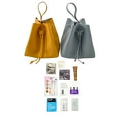 Macy's Women Shopping Shoulder Grey Tote With Free Gift Makeup & Skincare Samples