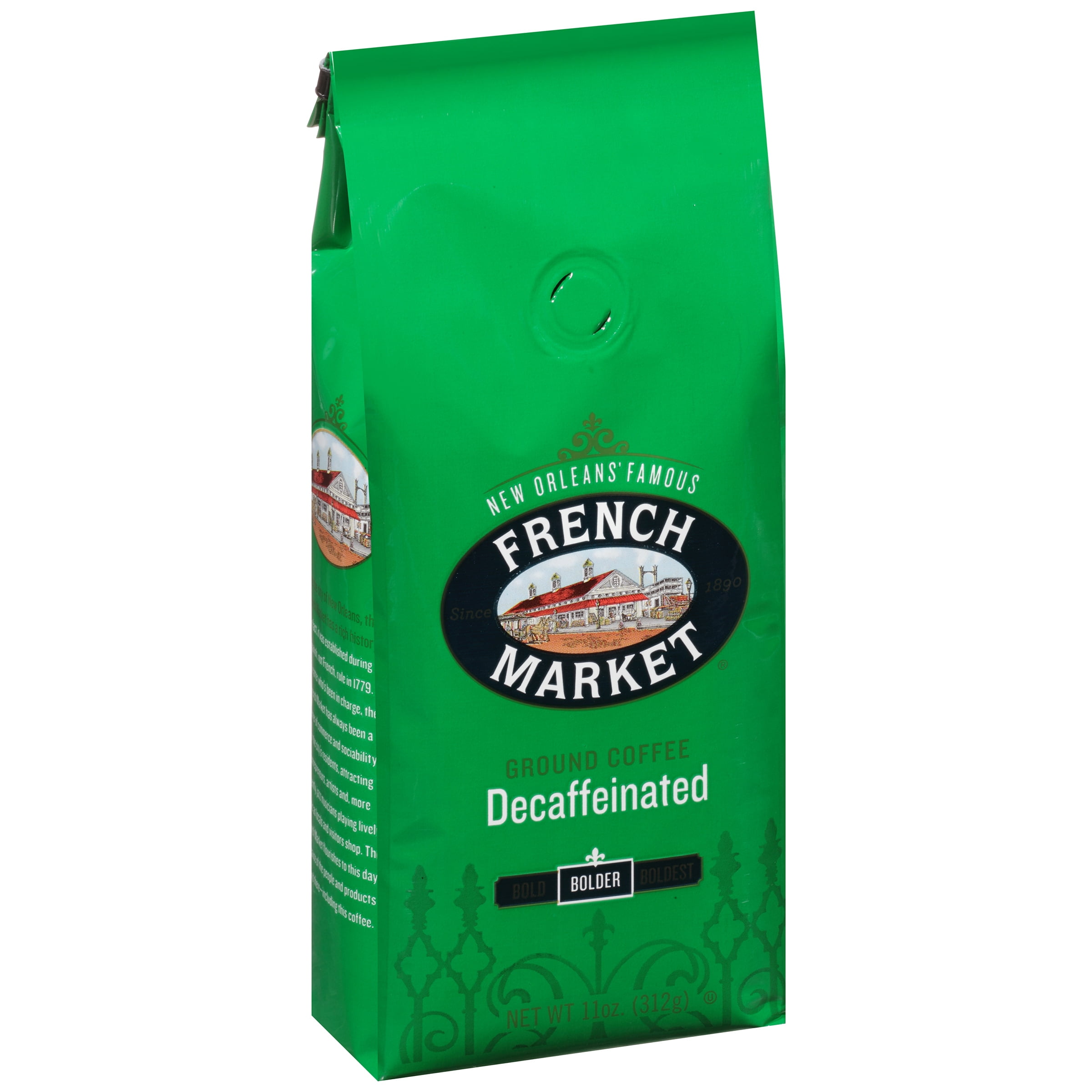 French Market® Bolder Decaffeinated Ground Coffee 11 oz. StandUp Bag