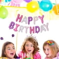 thumbnail image 4 of Kit de globos metálicos con letras Happy Birthday  color   Rosa-Morad-Blanco, 4 of 4