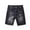 Black, variant on ZACPNCV Girls Ripped Hem Jean Shorts High Waist Straight Leg Distressed Denim Shorts with Pockets Blue 6-7 Years