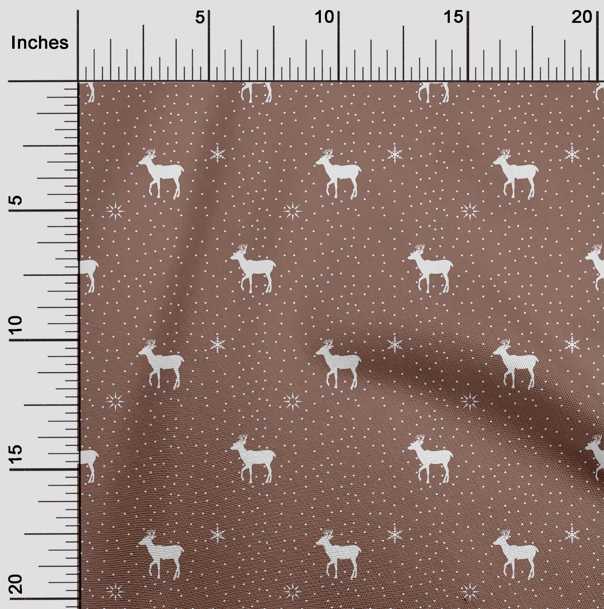 oneOone Silk Tabby Dark Rose Brown Fabric Christmas Sewing Fabric By The Yard Printed Diy Clothing Sewing Supplies 42 Inch Wide