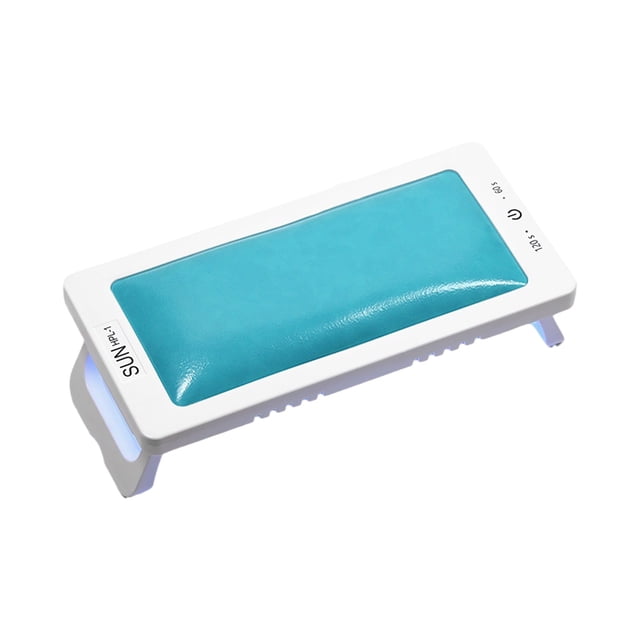 Lámpara LED para uñas 2 en 1, para manicura y reposo de brazos, 72 W, para gel, para reposabrazos, para uñas, luz, cojín para reposabrazos.