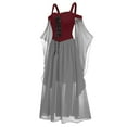 thumbnail image 4 of LINMOUA Women Plus Size Cold Shoulder Butterfly Sleeve Halloween Gothic Dress, 4 of 8