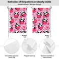 thumbnail image 4 of Sigee Panda Heart Valentine Pink for Live Happy Decorative Small Garden Flag,Double Sided Yard Flags Holiday Garden Flags for All Seasons, 4 of 9