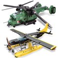 thumbnail image 2 of Vehículo de la Fuerza Aérea para niños, helicóptero militar, avión técnico WW2, avión de guerra del Ejército Jet Moc, modelo de bloques de construcción, juguetes para niños, 2023, 2 of 4