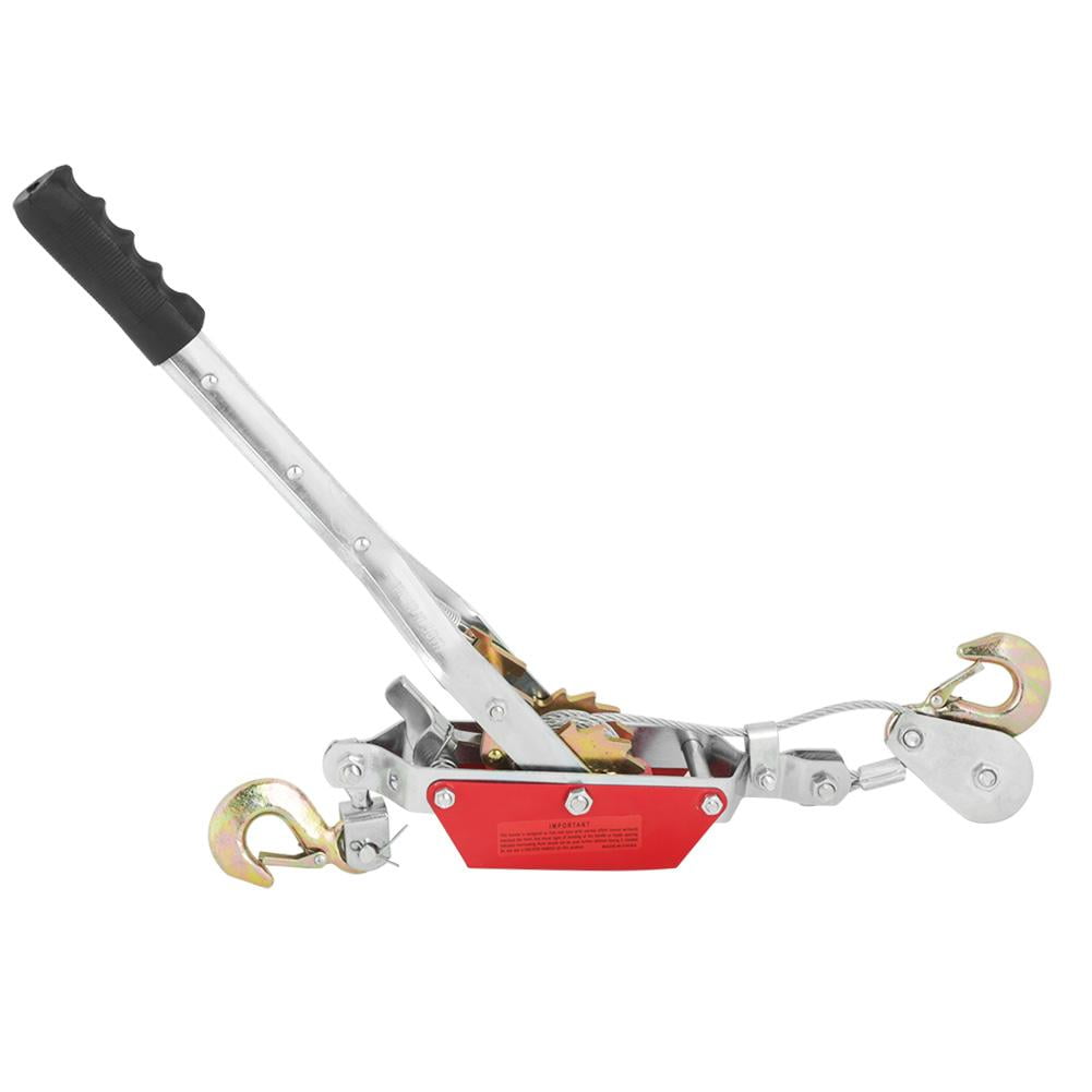 2 Ton Wire Tightener,Double Hook Wire Rope Dual Gear Hand Power Cable