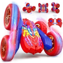 Remote Control Wheel Vehicle PYROEPLEEA Remote Control Car for Kids, 360° Double-Sided RC Stunt Car ...