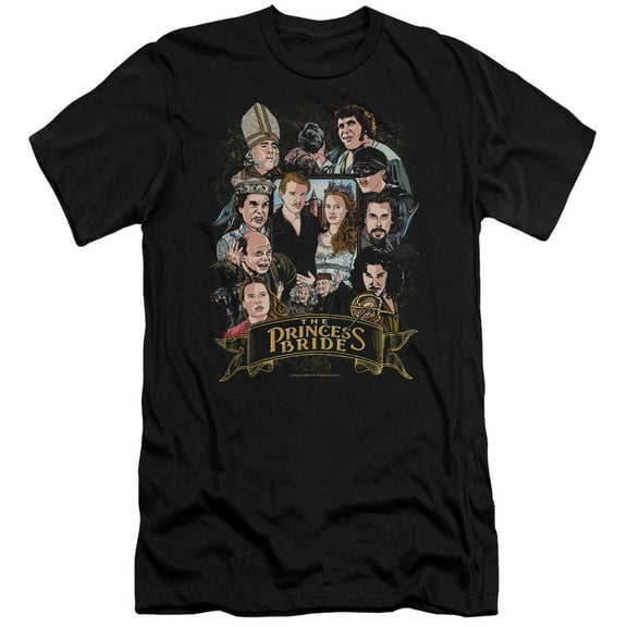 Princess Bride Timeless Premium Adult Slim Fit 30/1 T-Shirt Black