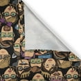 thumbnail image 4 of Ambesonne Geek Window Valance, Cartoon Hipster Fashion, 54" X 18", Multicolor, 4 of 5