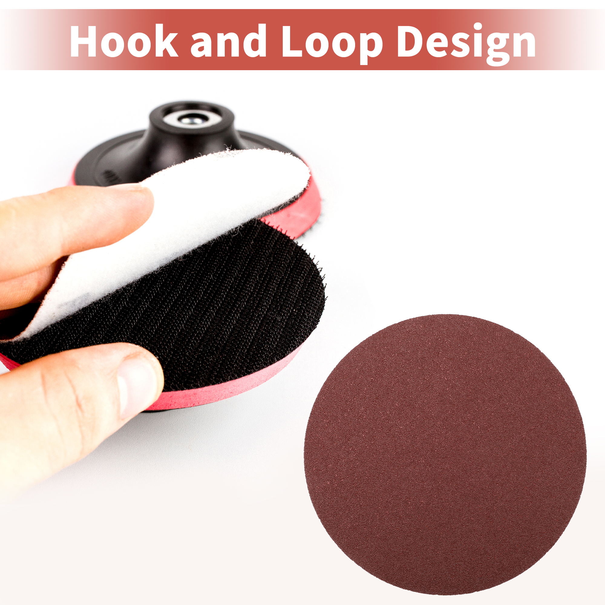 Unique Bargains 8 Inch Round Hook and Loop Sandpaper Discs Sanding Use 40 Grit