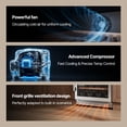 thumbnail image 6 of Ca'Lefort Wine and Beer Fridge, 15" Beverage Fridge and 24" Wine Fridge Cooler 54 Bottles and 100 Can with Stainless Steel Door Framed, 6 of 8