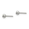 thumbnail image 2 of Inverness Stainless Steel Polished 3mm Ball Post Earrings, 2 of 2
