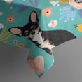 thumbnail image 5 of Chihuahua and Flower Florals Square Tablecloth,Waterproof Square Table Cover,Wipeable Spillproof Washable Table Cover for Home Kitchen Party Decor 42"X42"(107x107cm), 5 of 6