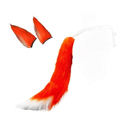 Plush Fox Tail And Ears Hair Clips Faux Fur Fluffy Tail Cosplay Dress Up Kits Accessories 22 Tail Hair Clips Walmart Com Walmart Com