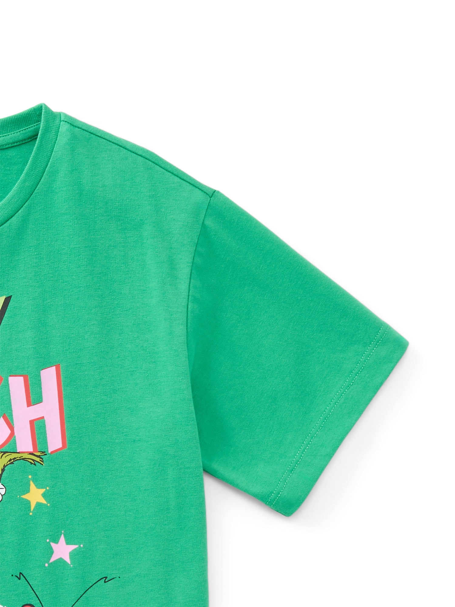 The Grinch In My Grinch Era Girls Graphic Tee with Short Sleeves, Sizes 4-16