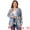 Blue, variant on DARING DIVA Women's Plus Size Leopard Print Asymmetric Hem Cardigan 1X Grey Blue
