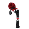 thumbnail image 5 of 1Pcs Golf Club Cover, Knitted Golf Head Cover for 460cc Driver Fairway Woods and Hybrid with Cute Pom Pom and Number Tag, 5 of 7