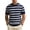 Shirts-Navy, variant on LEKWK Mens Striped Shirt Crewneck Horizontal Short Sleeve Lightweight Tops Ribbed Knit Breathable Tees Relaxed Fit Casual Retro Daily Vacation Summer Tops Blue XXL