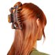 thumbnail image 2 of Kitsch Assorted Hair Claw Clips, Recycled Plastic Clips, Large, Medium, and Small Sizes for Styling Thick or Thin Hair, Versatile and Sustainable Hair Claws, Set of 3, Black and Tortoise, 2 of 5