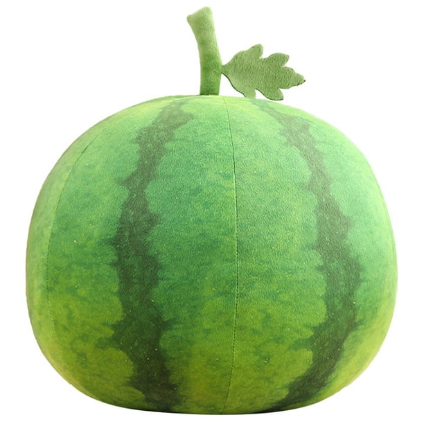 Almohada de sandía, almohada de simulación de sandía, almohada de peluche, almohada suave de fruta