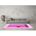 thumbnail image 3 of Ahgly Company Indoor Round Solid Pink Modern Area Rugs, 7' Round, 3 of 4