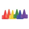 thumbnail image 2 of Champion Sports C6SET Ensemble de Cônes en Vinyle Souple de 6 Po. Haute Visibilité, Multicolore - Lot de 6, 2 of 3