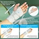 thumbnail image 3 of Muñequera Ortopedica Muñequeras de Soporte - Muñequera Tunel Carpiano Ajustable Con 2 Soportes para Aliviar el Túnel Carpiano Artritis Tendinitis Fracturas (Gris, Medium 13-20 cm, Mano Lzquierda), 3 of 5
