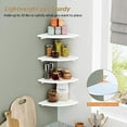 thumbnail image 7 of White Corner Floating Shelves for Wall Set of 4, Rounded Corner Shelves Wall Mounted for Kids Bedroom Books, Cute Wood Hanging Corner Shelf for Bathroom Decor, Living Room, Small Spaces, 7 of 7