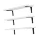 thumbnail image 1 of 3 estantes flotantes de madera para pared, decorativos, multiusos, para baño. Blanco, 1 of 9
