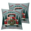 thumbnail image 2 of Christmas Pillow Covers Tree Throw Pillow Case Rustic Throw Cushion Case for Home Couch Sofa Bed Decoration, 2 of 6