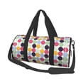 thumbnail image 1 of Balery Polka Dot Bolsa de Gimnasio para Mujeres y Hombres, Bolsa de Viaje Impermeable, Bolsa de Fin de Semana con Compartimento para Zapatos y Bolsillo Húmedo, 1 of 6