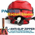 thumbnail image 5 of Athletico Premier Tennis Backpack - Tennis Bag Holds 2 Rackets in Padded Compartment | Separate Ventilated Shoe Compartment | Tennis Bags for Men or Women (Red), 5 of 9