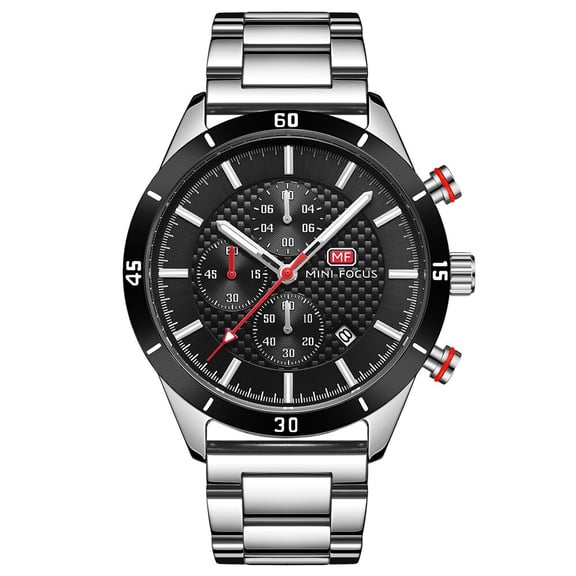 Men's Watches Stainless Steel Quartz Wristwatch Waterproof Sport Male Watch
