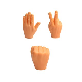 BigMouth Inc. Tiny Hands Toy ? Hilarious Realistic Looking 3? Plastic Hands  for Costumes and Pranks, Tricks to Keep up Your Sleeve, Little Hands Toys