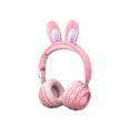 thumbnail image 1 of Auriculares LED Micro USB Recargable Control de volumen Auriculares Compatible con Bluetooth Sonido Oficina portátil Niños Auriculares Rosa kenally EL005377-01B, 1 of 2