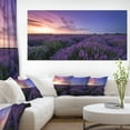 thumbnail image 1 of Beautiful Lavender Flowers At Sunset - Floral Canvas Art Print, 1 of 3