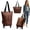 Brown, variant on Foldable Utility Cart with Wheels, Portable Two in One Rolling Trolley for Grocery and Outdoor Use, Carrying Format for Family Shoppers Household Transport and Everyday Travel Tasks