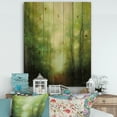 thumbnail image 2 of Designart 'Light Into the Clearing Forest' Traditional Landscape Print on Natural Pine Wood, 2 of 3