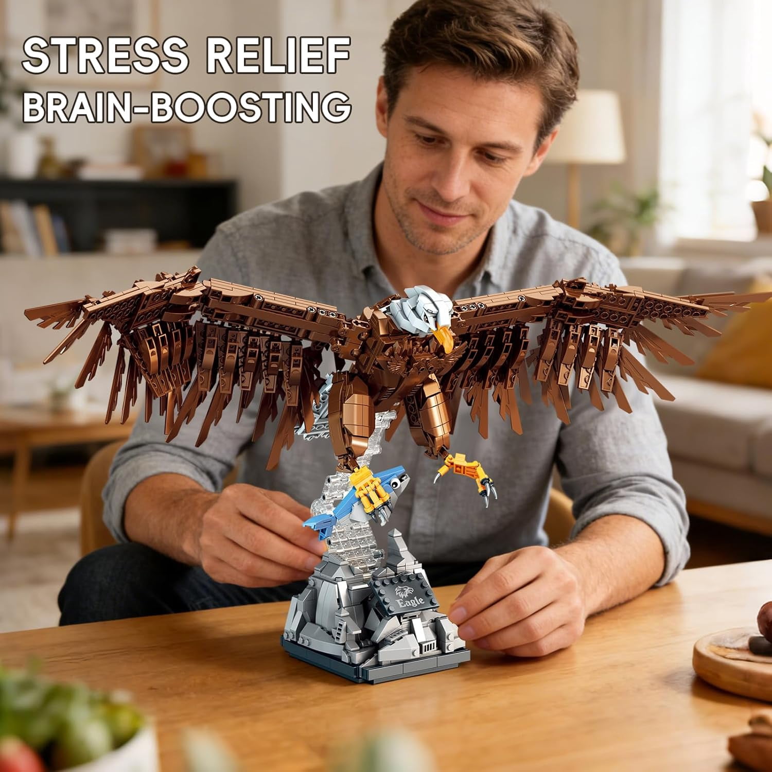 Honchoes Eagle Building Blocks Set Compatible with Lego Animal