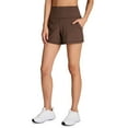 thumbnail image 3 of RBX Active Women's Buttery Soft Clean Waisted Stretch Jersey Everyday Workout Lounge Short with Pockets, 3 of 4