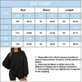 thumbnail image 4 of Womens Oversized Sweatshirt Ribbed Knit Pullover Casual Long Sleeve Crewneck Sweatshirt Loose Fit Lightweight Tops, 4 of 4
