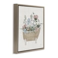 thumbnail image 3 of Stupell Industries Rustic Botanicals in Tub Floral Painting Brown Floater Framed Canvas Art Print Wall Art, 25 x 25, 3 of 9