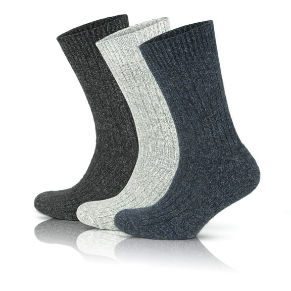 GoWith Merino Wool Socks For Men | Thick Soft Cozy Winter Socks | 3 Pairs | Model: 6004