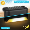 thumbnail image 4 of EROCK 4Pcs Solar Deck Lights Outdoor Patio Light, Super Bright LED Walkway Light, Solar Step LED Waterproof Lighting for Outdoor Deck, Patio, Stair, Yard, Path and Driveway, 4 of 9
