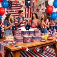 thumbnail image 4 of 6PCS Patriotic 4th Of July Paper Treat Boxes USA Themed Squares Candy Boxes for Independence Day Party Favors Gift Giving and Holiday Celebrations, 4 of 6