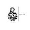 thumbnail image 2 of Silver Alloy Charms for Jewelry Making 20Pcs DIY Hollow Balls for Decoration, 2 of 5