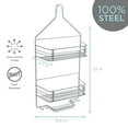 thumbnail image 5 of Bath Bliss 2 Shelf Regency Steel Shower Caddy in Gray, 5 of 11