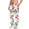 thumbnail image 2 of FORMRS Mens Pajama Pants with Pockets Sleepwear Lounge Bottoms Sizes S-2XL, Red Vegetables Pattern, 2 of 7